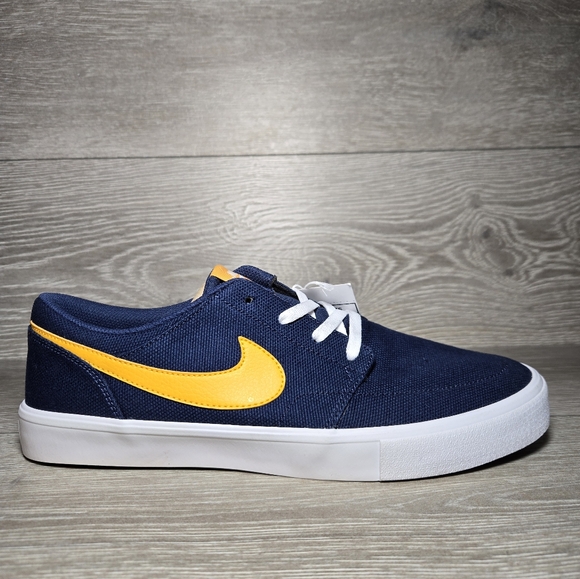 Nike SB Portmore II Solar Cnvs 'Blue Yellow' PROMO SAMPLES 880268-401 New Size 9